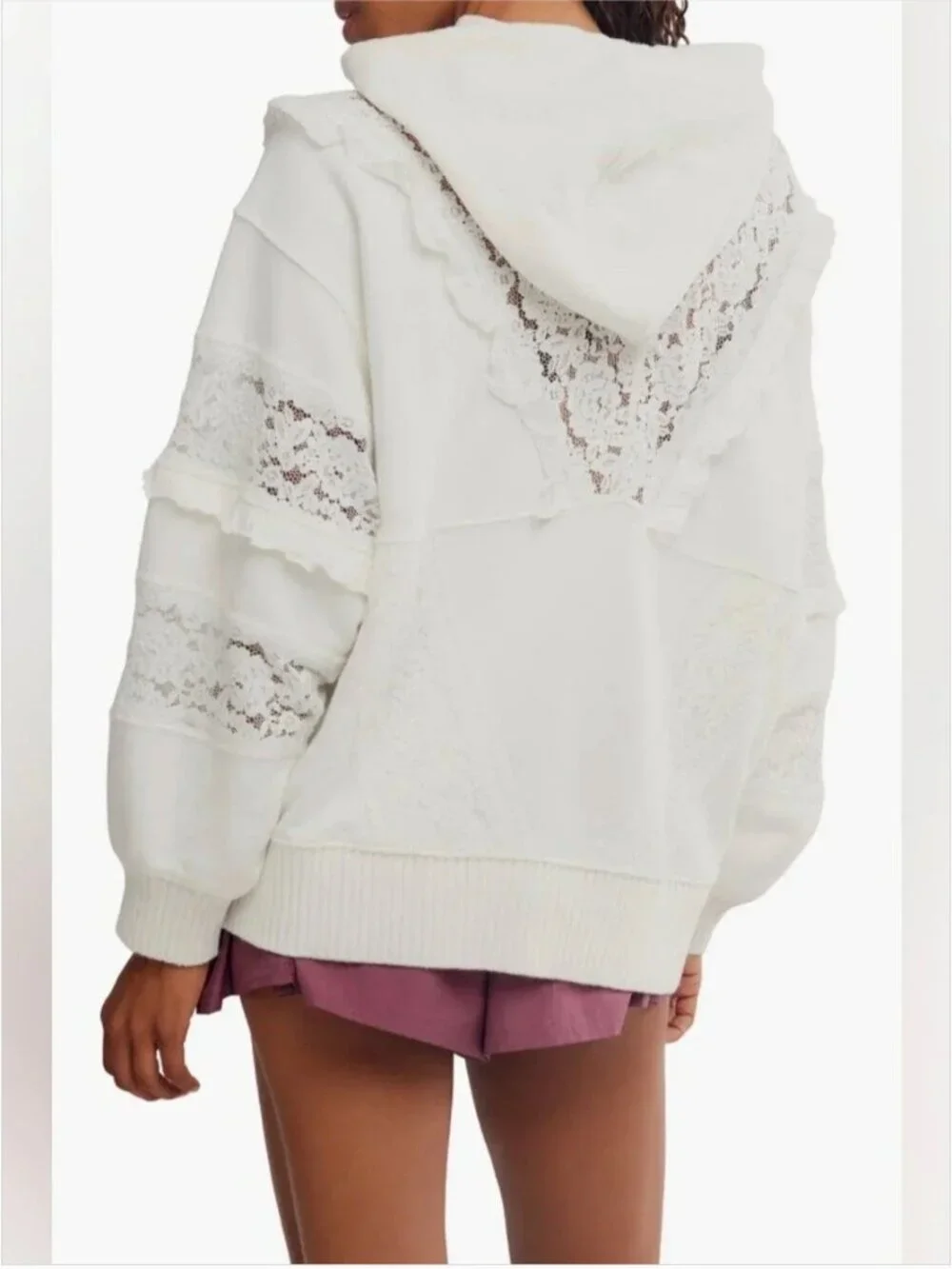 Free People NWT White FP Movement Women's Studio Tunic size L